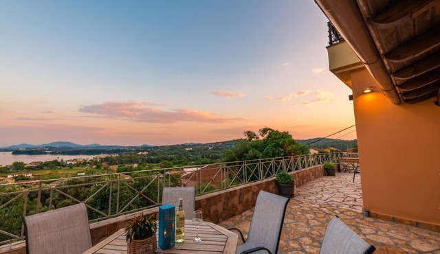 VILLA BELVEDERE CORFU.stunning views,chic property!