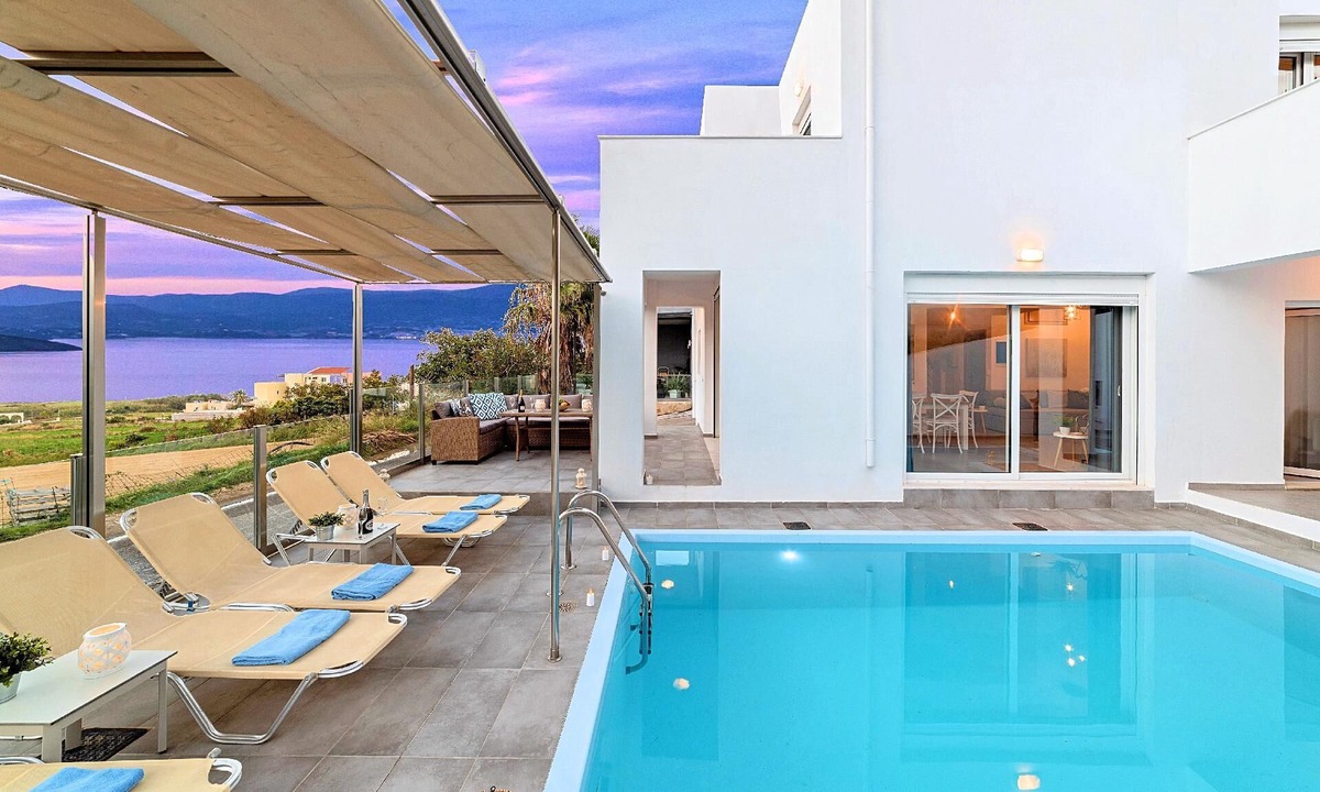 Dramia House | Cretan Sunset Villa Heated Pool
