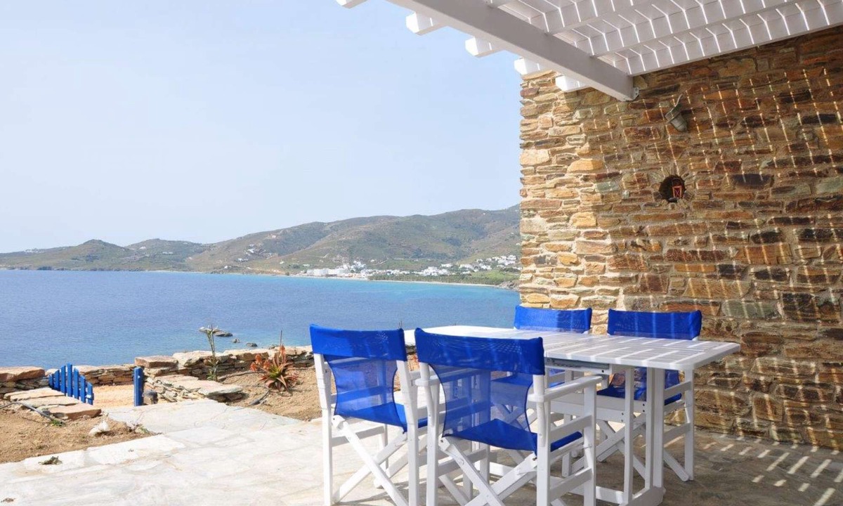 Tinos Town House | Windmill and houses by the sea // Stavros Bay