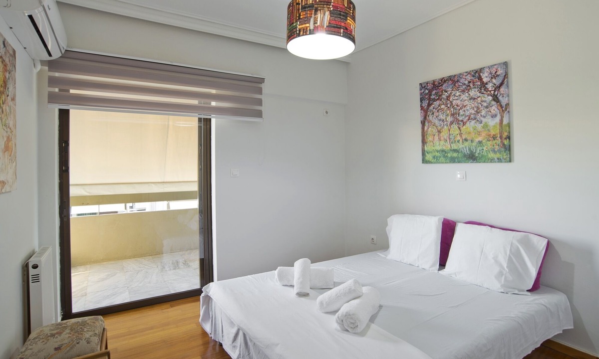 Palaio Faliro Apartment | Afrodite Classic Residence, 2BR, WiFi, City View