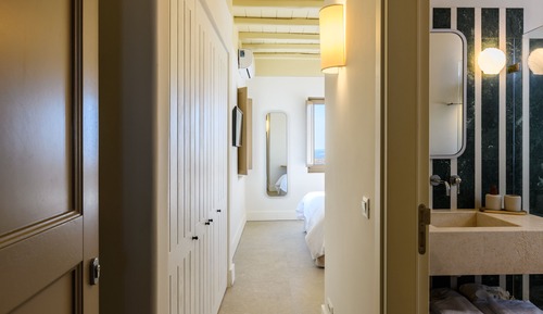 Connecting Double Room with Sea and Pool View