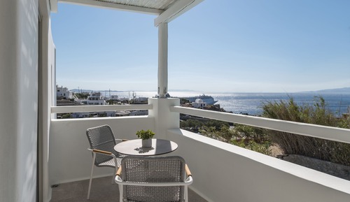 Junior Double Room, 1 King Bed, Terrace, Sea View