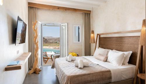 Premium Myconian Room with Private Heated Pool & Sea View