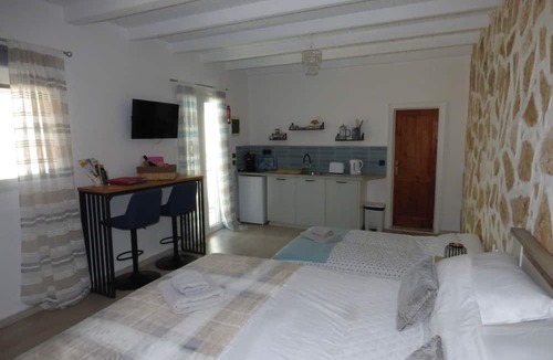 Petaleia Apartment | Lovely Studio in Strinilas With its own Pool