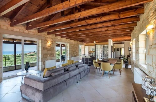 Kato Stalos Villa | Villa Chara Chania | Private Villa with Pool and Sea Views