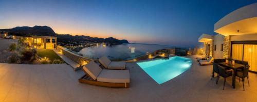 Stegna Villa | Blue Infinito Boutique Villa, Infinity Pool , Heated Jacuzzi & Panoramic Sea View