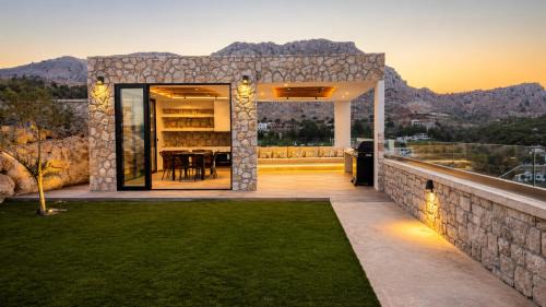 Stegna Villa | Blue Infinito Boutique Villa, Infinity Pool , Heated Jacuzzi & Panoramic Sea View