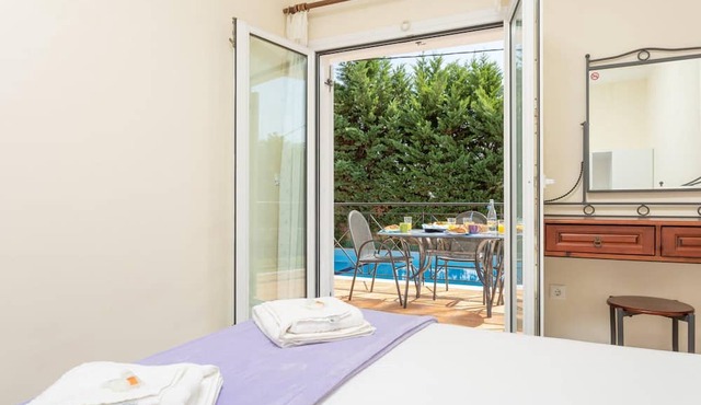 Skala Villa Blue Large Private Pool Walk to Beach Sea Views A C Wifi - 2824