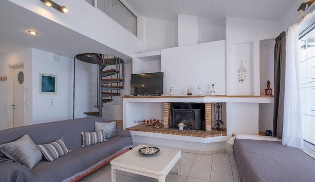 Waterfront loft apartment with sea view blacony