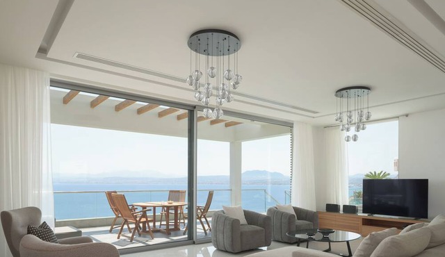 Villa Candia Lux, a Serene Cliffside Beach Retreat